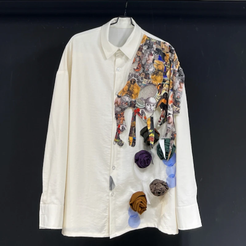 Fashion Creative Shirt Men Summer Long Sleeve Loose Street Wear Hip Hop Shirt Women Cotton Linen Retro 3D Flowers Shirts
Fashion Creative Shirt Men Summer Long Sleeve Loose Street Wear Hip Hop Shirt Women Cotton Linen Retro 3D Flowers Shirts