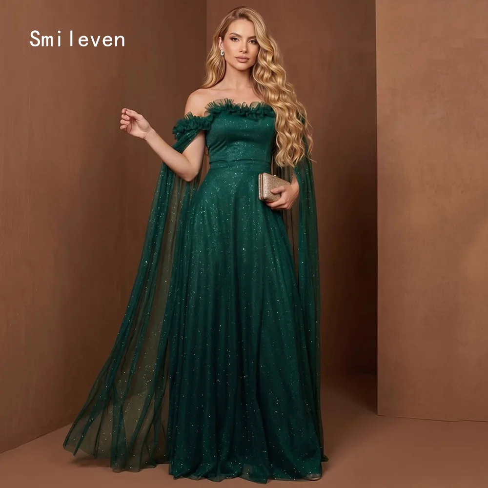 Smileven Luxury Noval A Line Evening Dress Off The Shoulder Formal Prom Dresses Shining Elegant Party Gowns Customized 2026
Smileven Luxury Noval A Line Evening Dress Off The Shoulder Formal Prom Dresses Shining Elegant Party Gowns Customized 2026