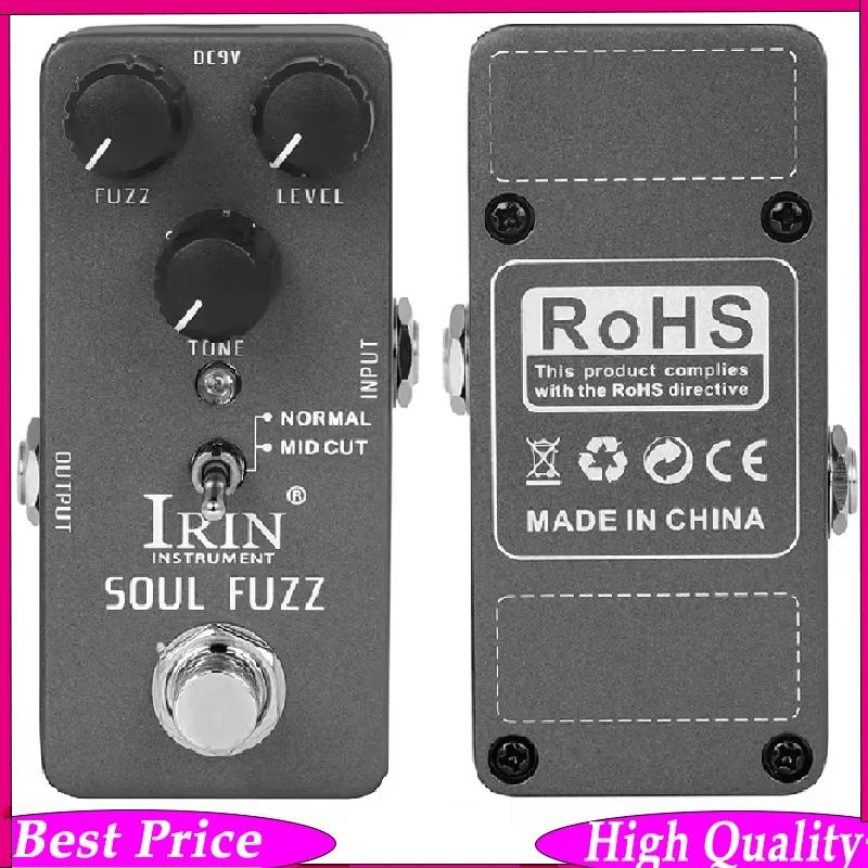 Гитарная педаль эффектов IRIN RS-11 Fuzz – True Bypass, 2 режима управления фуззом (Smooth/Saturated) | Винтажный и современный звук Fuzz Tone
Гитарная педаль эффектов IRIN RS-11 Fuzz – True Bypass, 2 режима управления фуззом (Smooth/Saturated) | Винтажный и современный звук Fuzz Tone