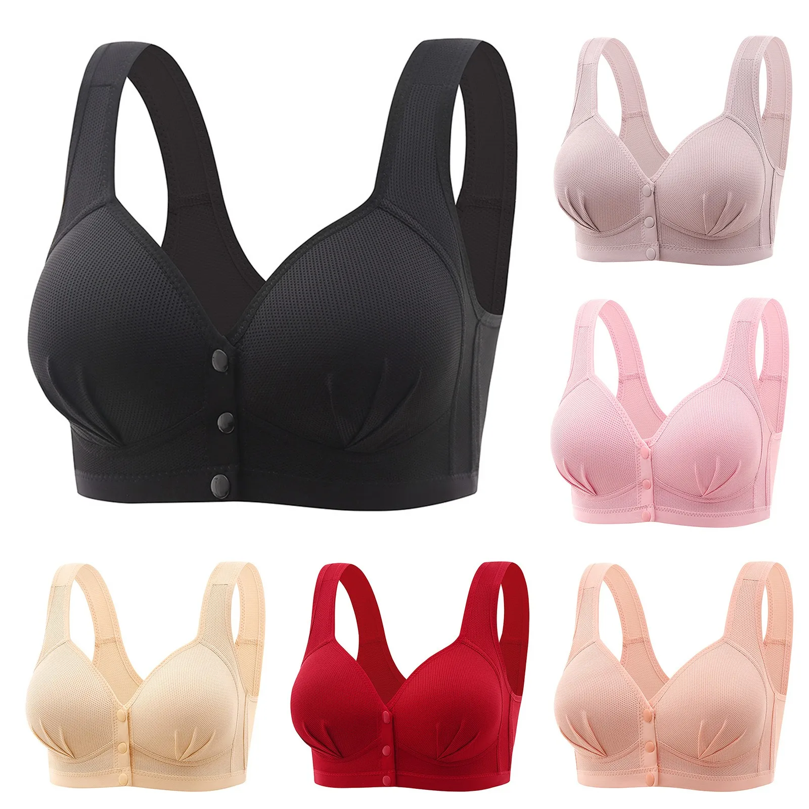 Womens Bras Seamless Front Button Wireless Brassiere Bralette Wireless Underwear Sports Bras Breathable Support Bras Brassiere
Womens Bras Seamless Front Button Wireless Brassiere Bralette Wireless Underwear Sports Bras Breathable Support Bras Brassiere