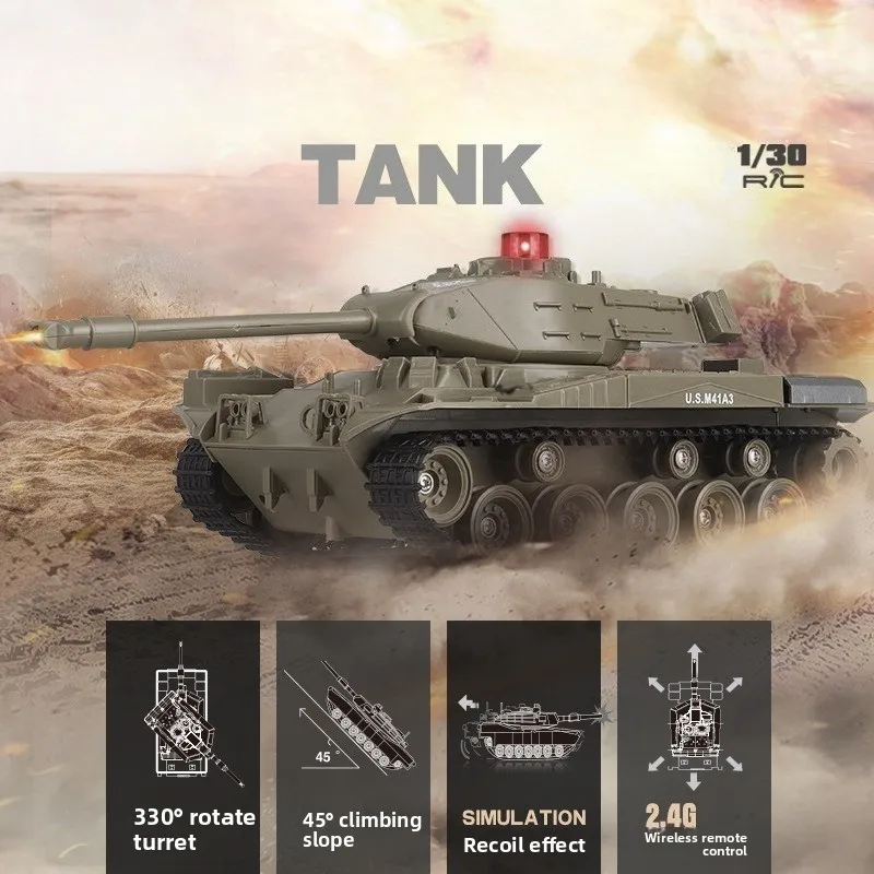 RC tank with recoil simulation led sound 330° rotation gun barrel electronic Remote Control Military Armored Car Toy usb charge
RC tank with recoil simulation led sound 330° rotation gun barrel electronic Remote Control Military Armored Car Toy usb charge