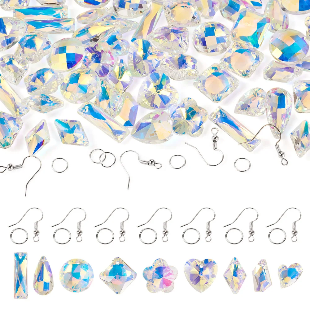 DIY Earring Making Kits Flower Heart Geometric Glass Charms Earring Hooks for Women Drop Earrings Jewelry Findings
DIY Earring Making Kits Flower Heart Geometric Glass Charms Earring Hooks for Women Drop Earrings Jewelry Findings