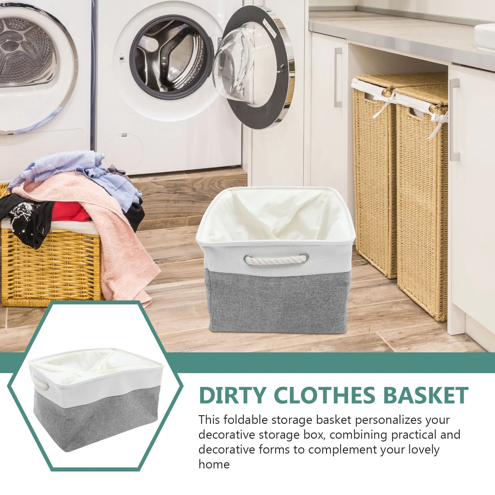 Foldable Baskets With Handles Large Capacity Laundry Hampers Clothes Organizer Bedroom Container Fabric Household
Foldable Baskets With Handles Large Capacity Laundry Hampers Clothes Organizer Bedroom Container Fabric Household