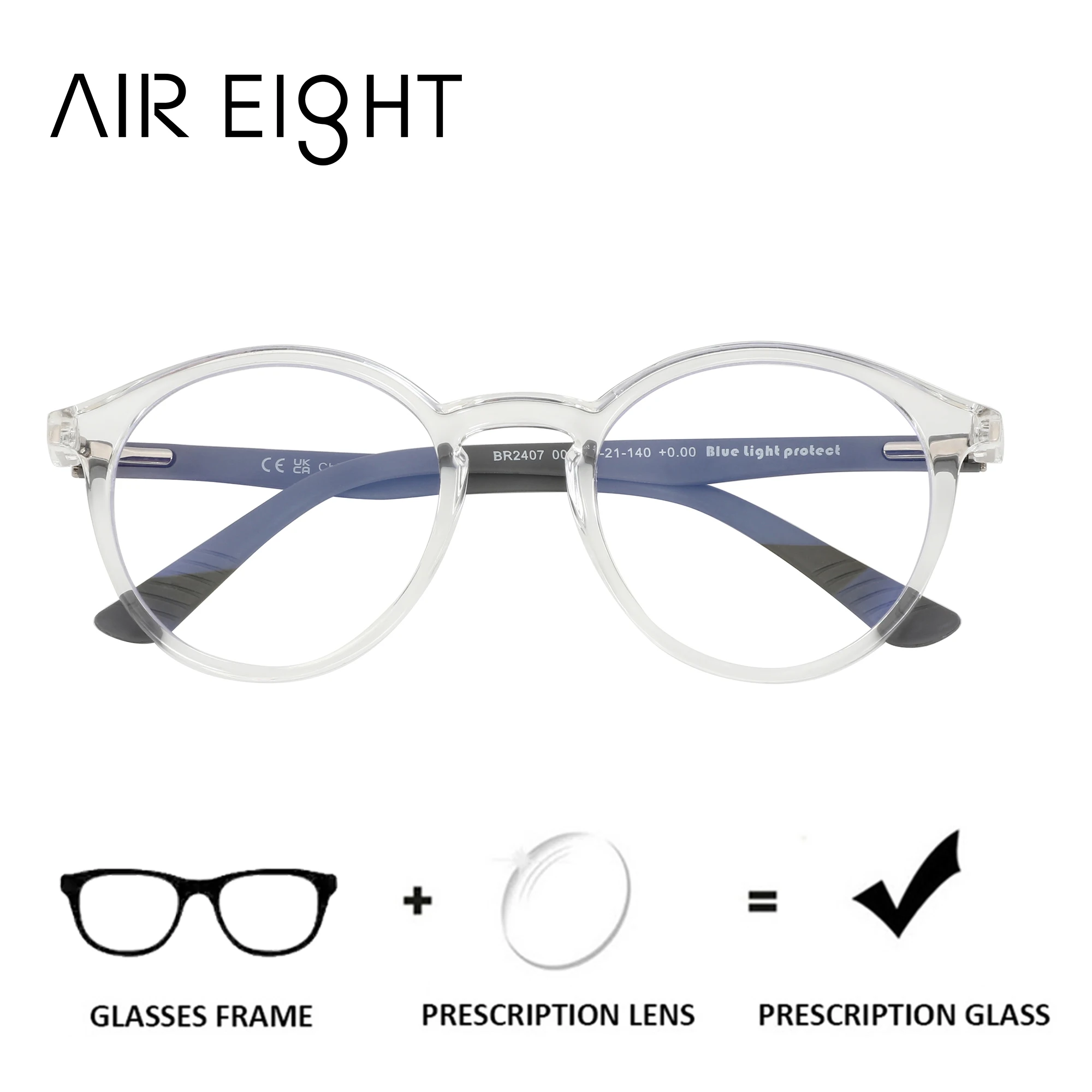 AIR EIGHT L Size Round Prescription Glasses For Women Progressive Multifocal Optical Eyeglasses Myopia Lenses
AIR EIGHT L Size Round Prescription Glasses For Women Progressive Multifocal Optical Eyeglasses Myopia Lenses