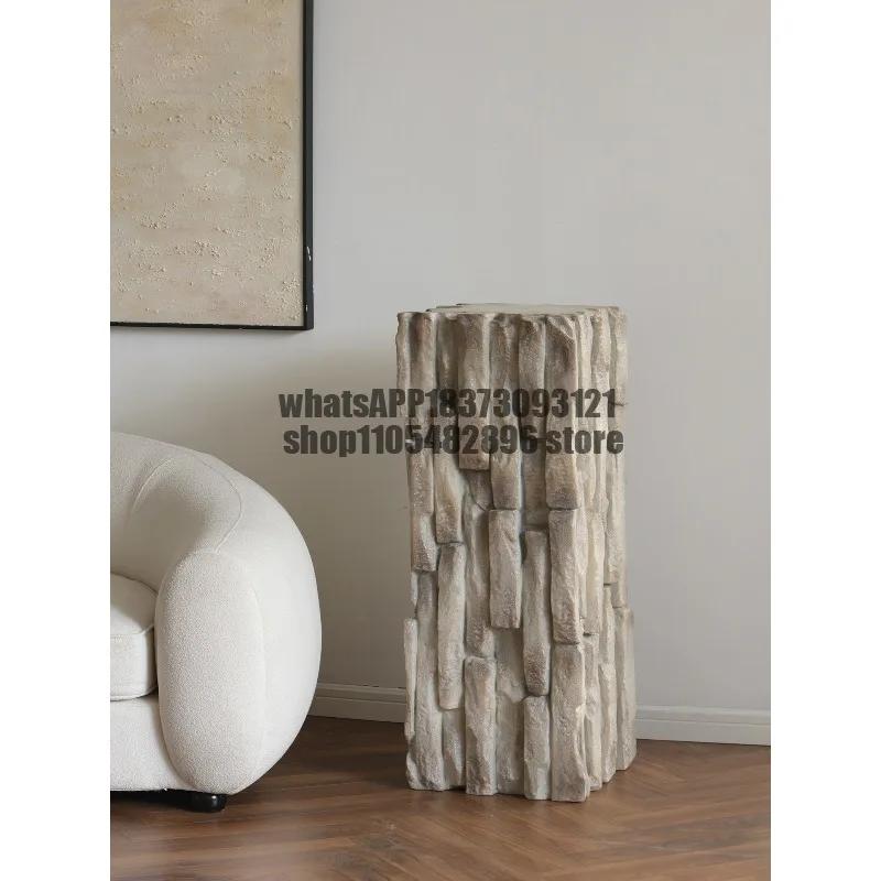 Shape on the wabi sand wind imitation white jade base homestay entrance ornament living room floor decoration
Shape on the wabi sand wind imitation white jade base homestay entrance ornament living room floor decoration