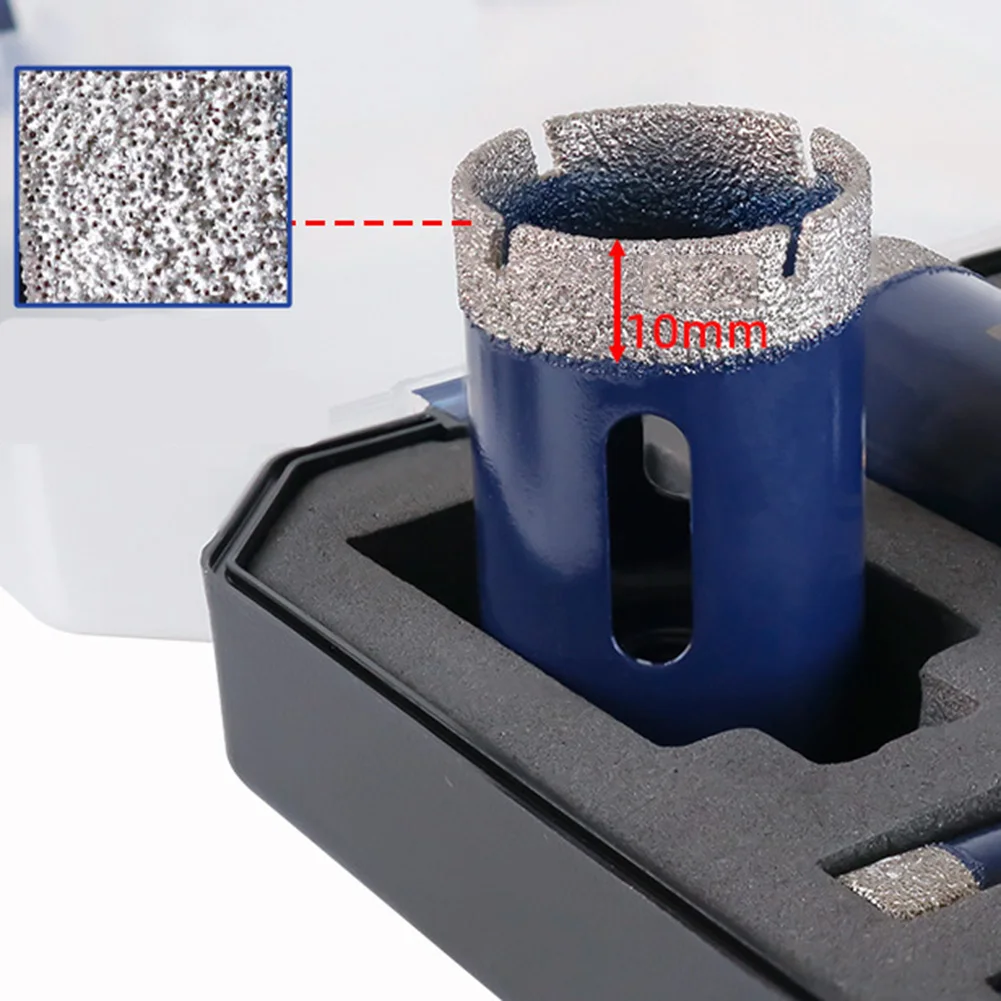 10-Piece Hole Opener Kit 6-35mm Dry Drill Bits Hole Opener Kit For Power Drill Angle Grinder Tiles Glass Cutting
10-Piece Hole Opener Kit 6-35mm Dry Drill Bits Hole Opener Kit For Power Drill Angle Grinder Tiles Glass Cutting