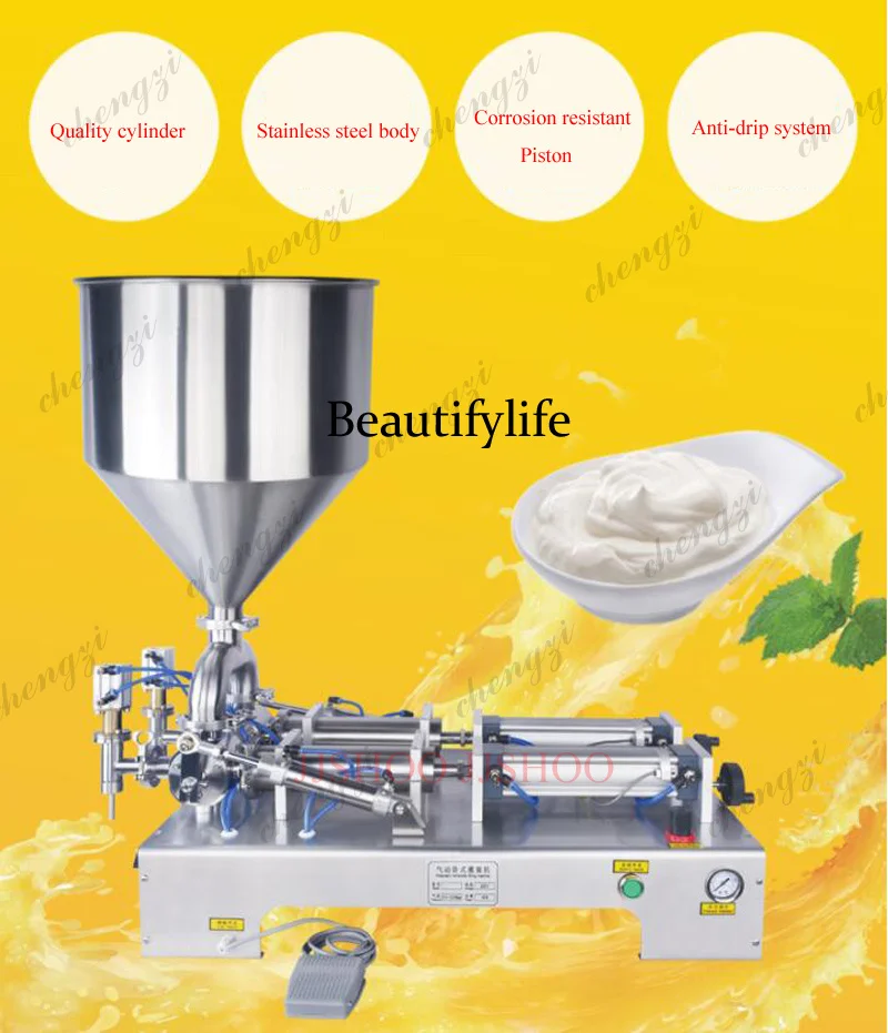 SS81 Pneumatic Double Head Liquid Filler Horizontal Quantitative Milk Beverage Filling Equipment
SS81 Pneumatic Double Head Liquid Filler Horizontal Quantitative Milk Beverage Filling Equipment