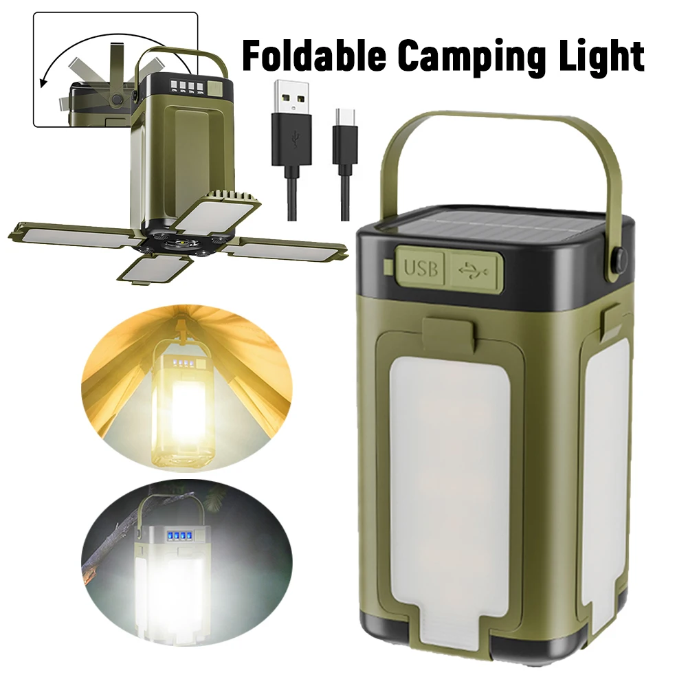 1/2 шт. Складной кемпинговый фонарь с зарядкой Type-C USB и солнечной панелью, перезаряжаемый портативный светодиодный фонарик для рыбалки на природе
1/2 шт. Складной кемпинговый фонарь с зарядкой Type-C USB и солнечной панелью, перезаряжаемый портативный светодиодный фонарик для рыбалки на природе