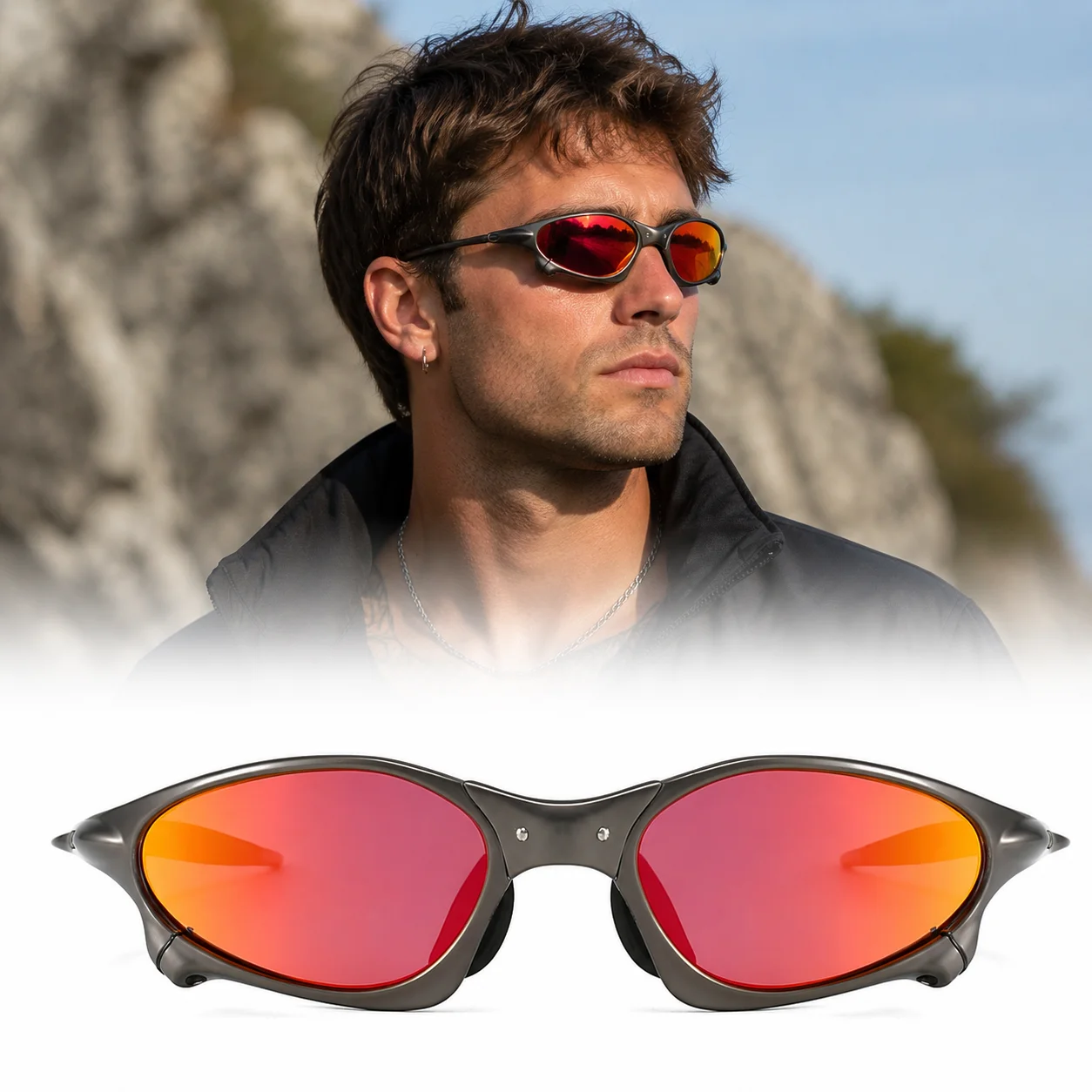Metal Frame Polarized Sunglasses Men Outdoor Sports Cycling Hiking Driving Party TAC Lens UV Protection Eyewear
Metal Frame Polarized Sunglasses Men Outdoor Sports Cycling Hiking Driving Party TAC Lens UV Protection Eyewear