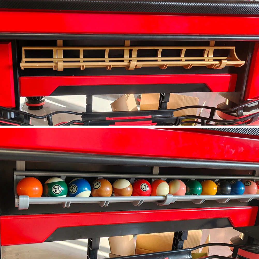 Rail Mounted Billiard Ball Rack for Pool For Snooker Tables Plastic Construction for Frequent Use in Game Rooms and Bars
Rail Mounted Billiard Ball Rack for Pool For Snooker Tables Plastic Construction for Frequent Use in Game Rooms and Bars