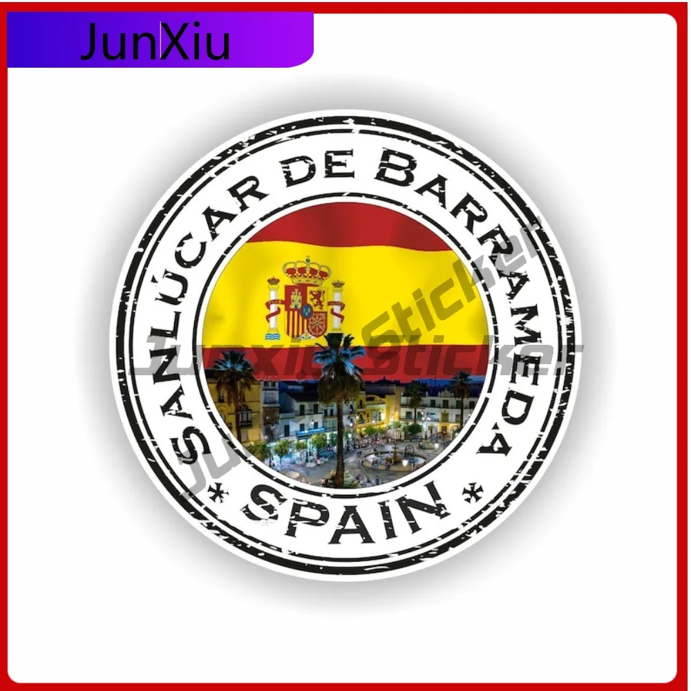 Sanl car de Barrameda Stylish Helmet Durable Vinyl Emblem Seal Sticker Round Spain Funny Car Cute Sticker Weatherproof
Sanl car de Barrameda Stylish Helmet Durable Vinyl Emblem Seal Sticker Round Spain Funny Car Cute Sticker Weatherproof