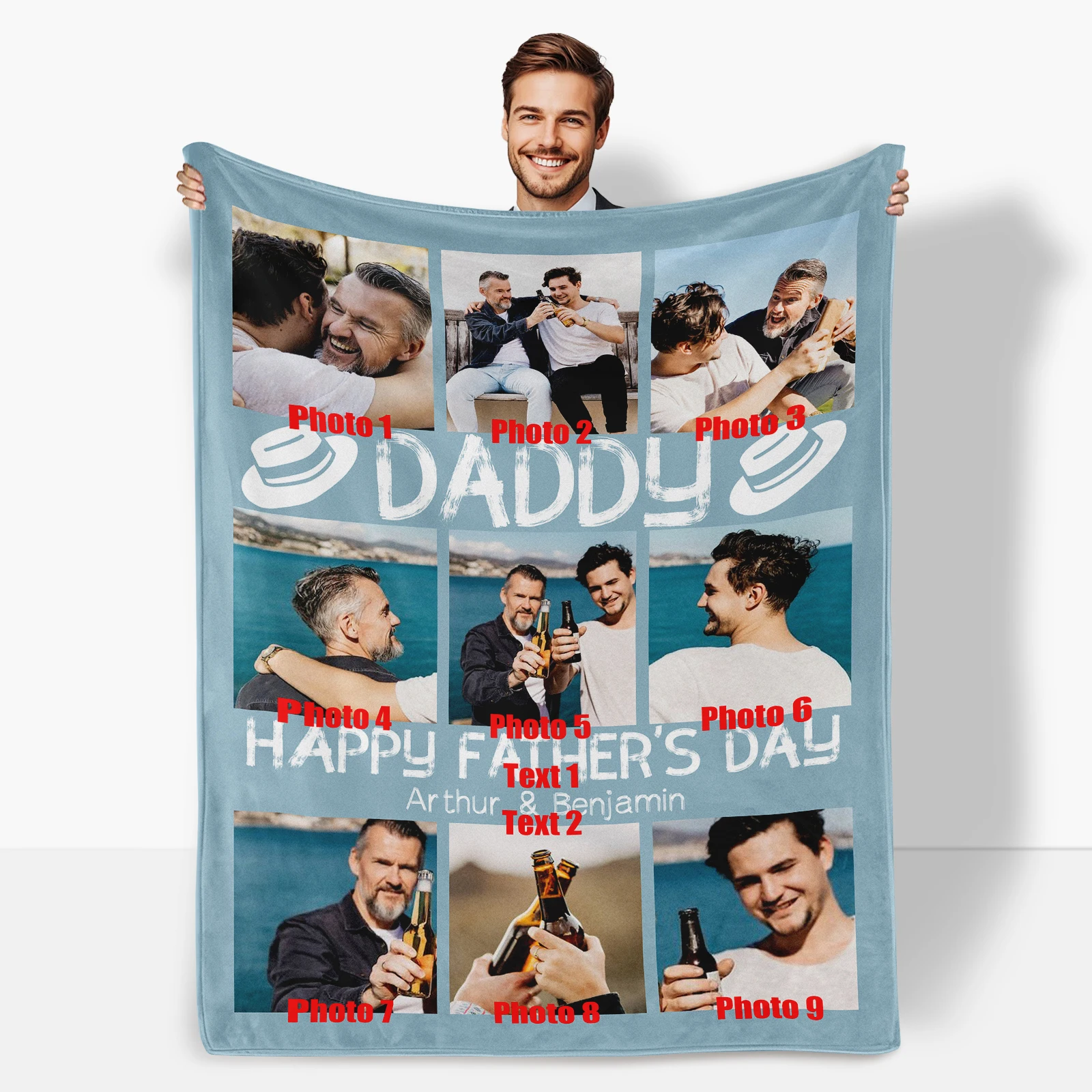 Custom Father’s Gift Blanket Personalized Keepsake With Hat Design Cozy Warm Tribute To Celebrate A Special Bond Unique
Custom Father’s Gift Blanket Personalized Keepsake With Hat Design Cozy Warm Tribute To Celebrate A Special Bond Unique