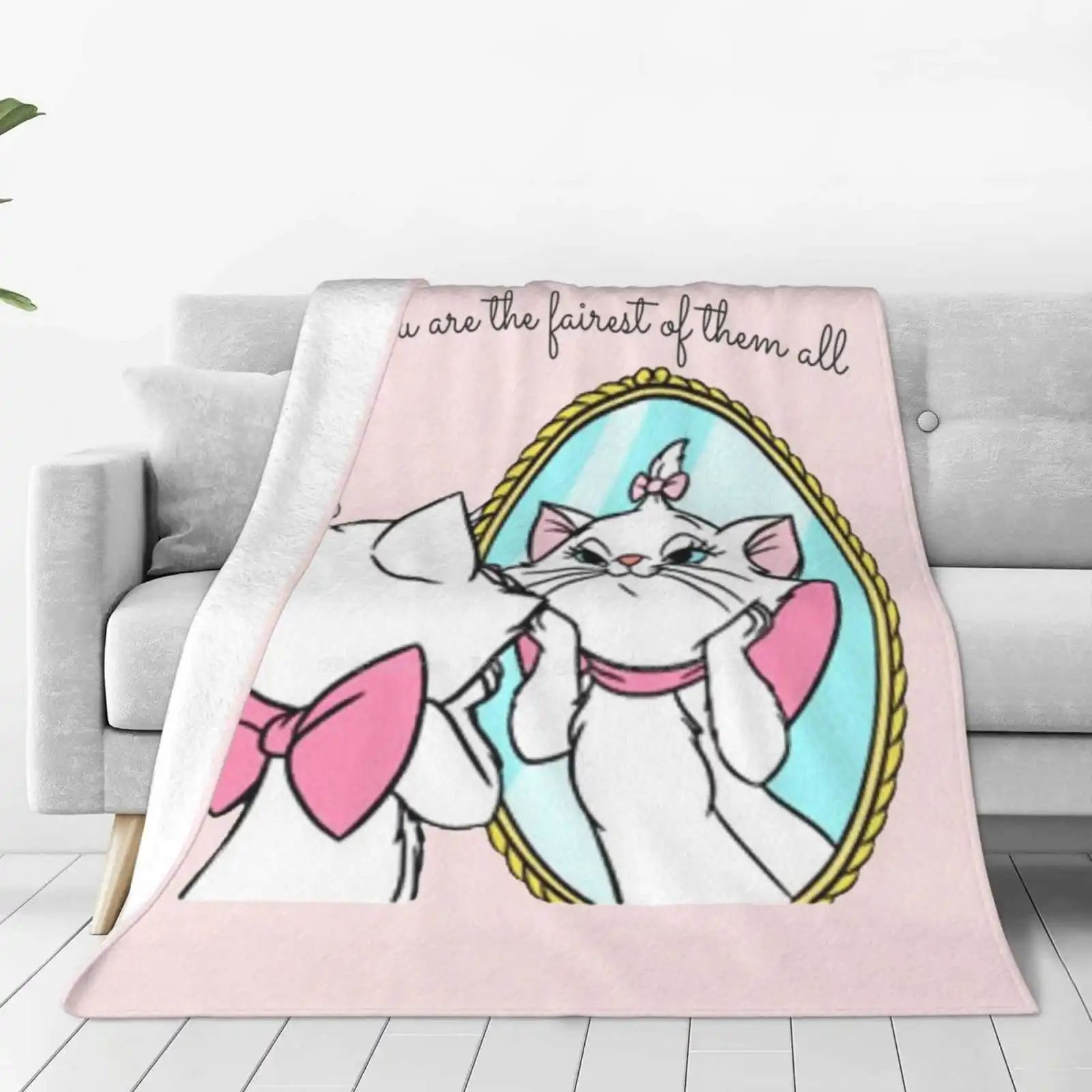 Yes You Are The Fairest Of Them All Creative Design Comfortable Warm Flannel Blanket Marie Aristocat Cat Mirror Reflection
Yes You Are The Fairest Of Them All Creative Design Comfortable Warm Flannel Blanket Marie Aristocat Cat Mirror Reflection