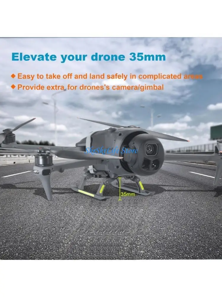 E65E Heightened Landing Gear Landing Skids for 4 Foldable Support Legs with Screw Fixation Accessories
E65E Heightened Landing Gear Landing Skids for 4 Foldable Support Legs with Screw Fixation Accessories