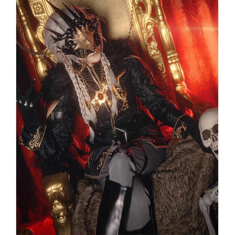 Dentity V Night Watch Ithaqua Cosplay Costume Wig Visor Morningstar Limited S-Tier Uniform Top Pants Cloak Fur Collar Gloves
Dentity V Night Watch Ithaqua Cosplay Costume Wig Visor Morningstar Limited S-Tier Uniform Top Pants Cloak Fur Collar Gloves