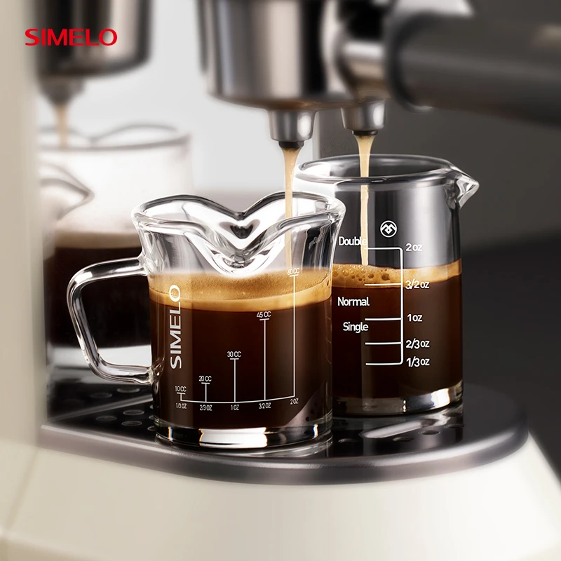 SIMELO 70/80ml Thickened Glass Coffee Cup with Scale Espresso Measuring Mug Single & Double Mouth Extraction Cup for Baristas
SIMELO 70/80ml Thickened Glass Coffee Cup with Scale Espresso Measuring Mug Single & Double Mouth Extraction Cup for Baristas