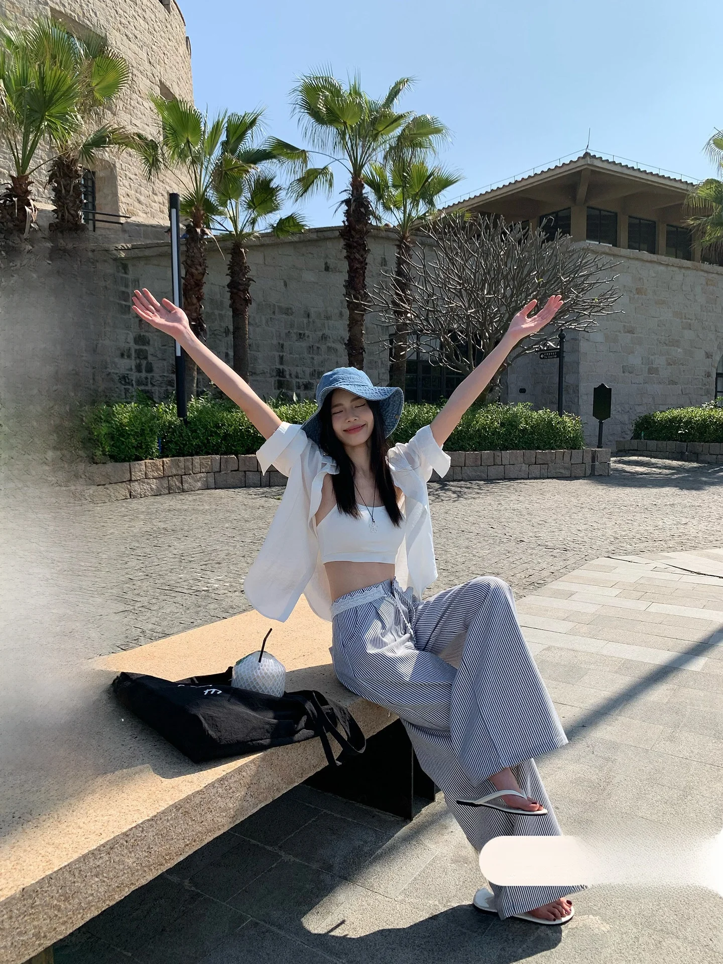 High Waist Striped Wide Leg Casual Pants Women's Korean Style Summer New Slimming Trousers Versatile Long Pants Straight Cut
High Waist Striped Wide Leg Casual Pants Women's Korean Style Summer New Slimming Trousers Versatile Long Pants Straight Cut