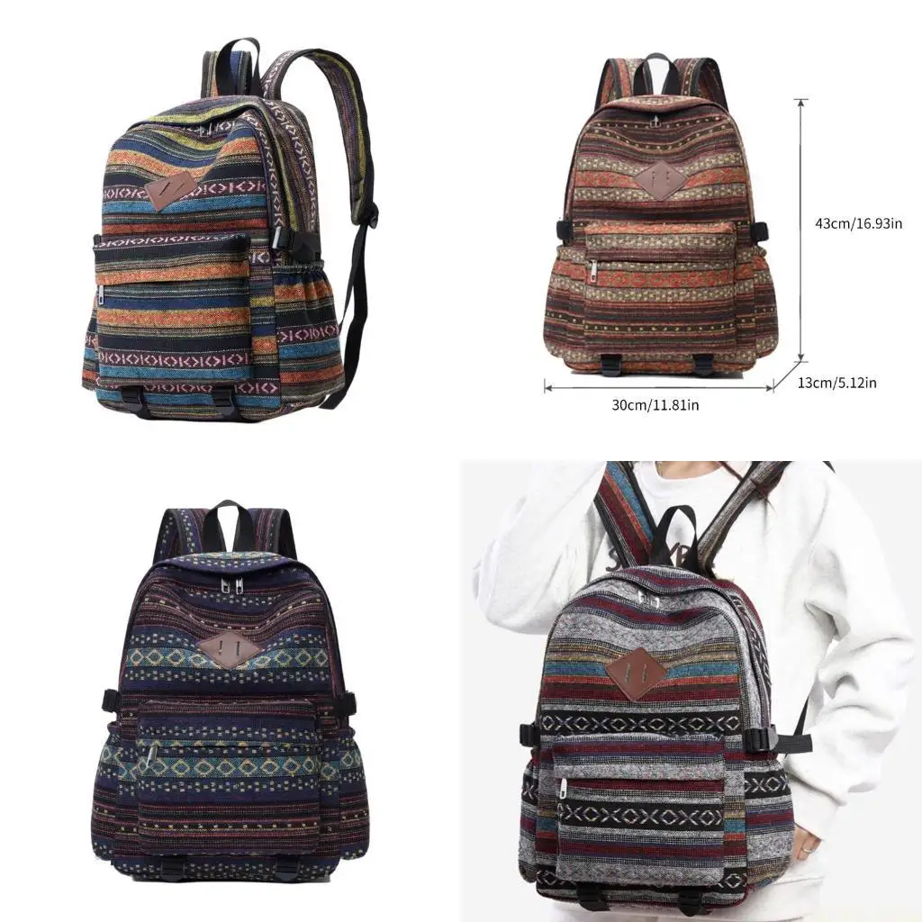 X90D Этнический стиль школьной сумки большой емкость для учащихся и ежедневных пассажиров
X90D Этнический стиль школьной сумки большой емкость для учащихся и ежедневных пассажиров