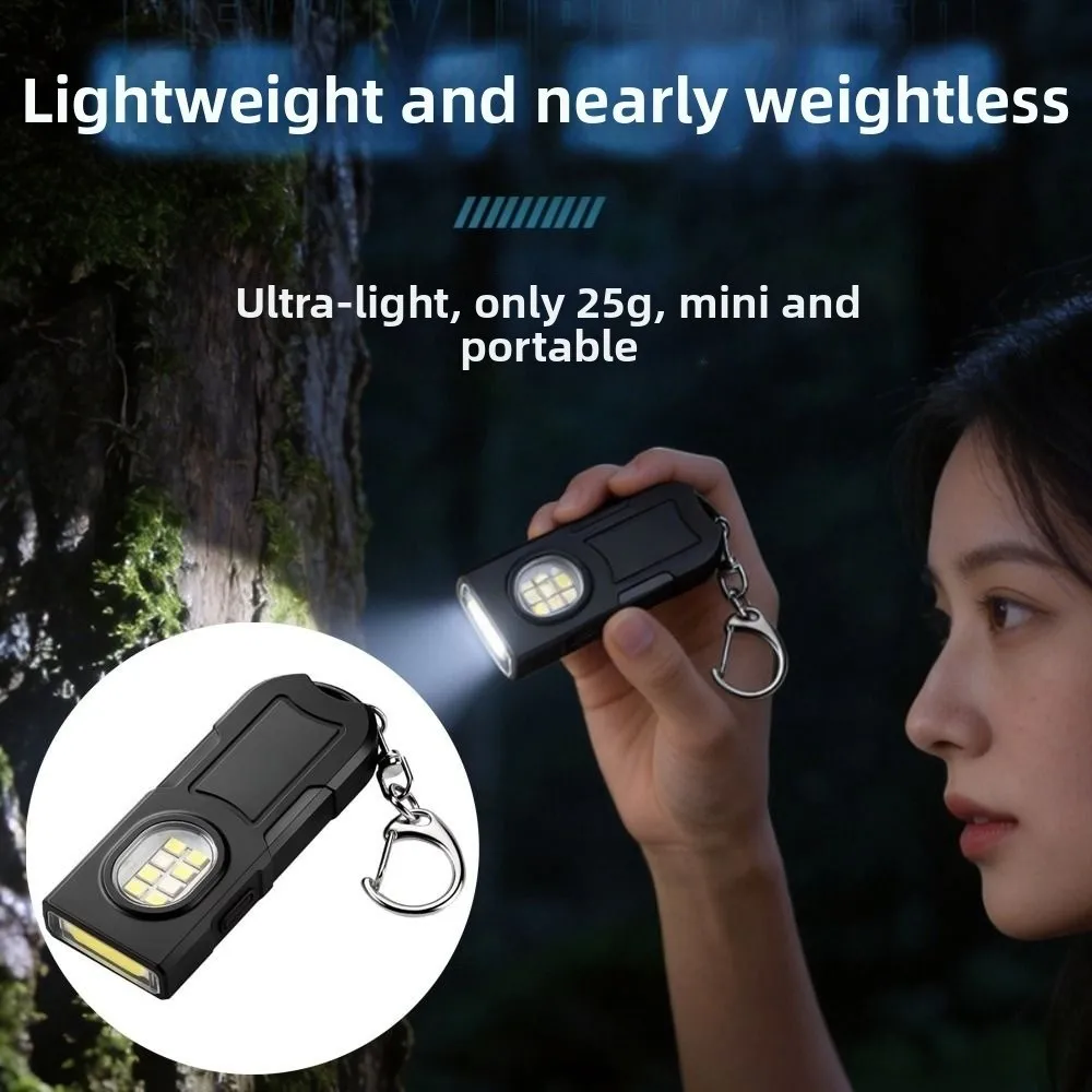 High Bright LED Keychain Flashlight Waterproof Portable Mini Keychain Light USB Rechargeable with Back Clamp LED Torch Lamp
High Bright LED Keychain Flashlight Waterproof Portable Mini Keychain Light USB Rechargeable with Back Clamp LED Torch Lamp