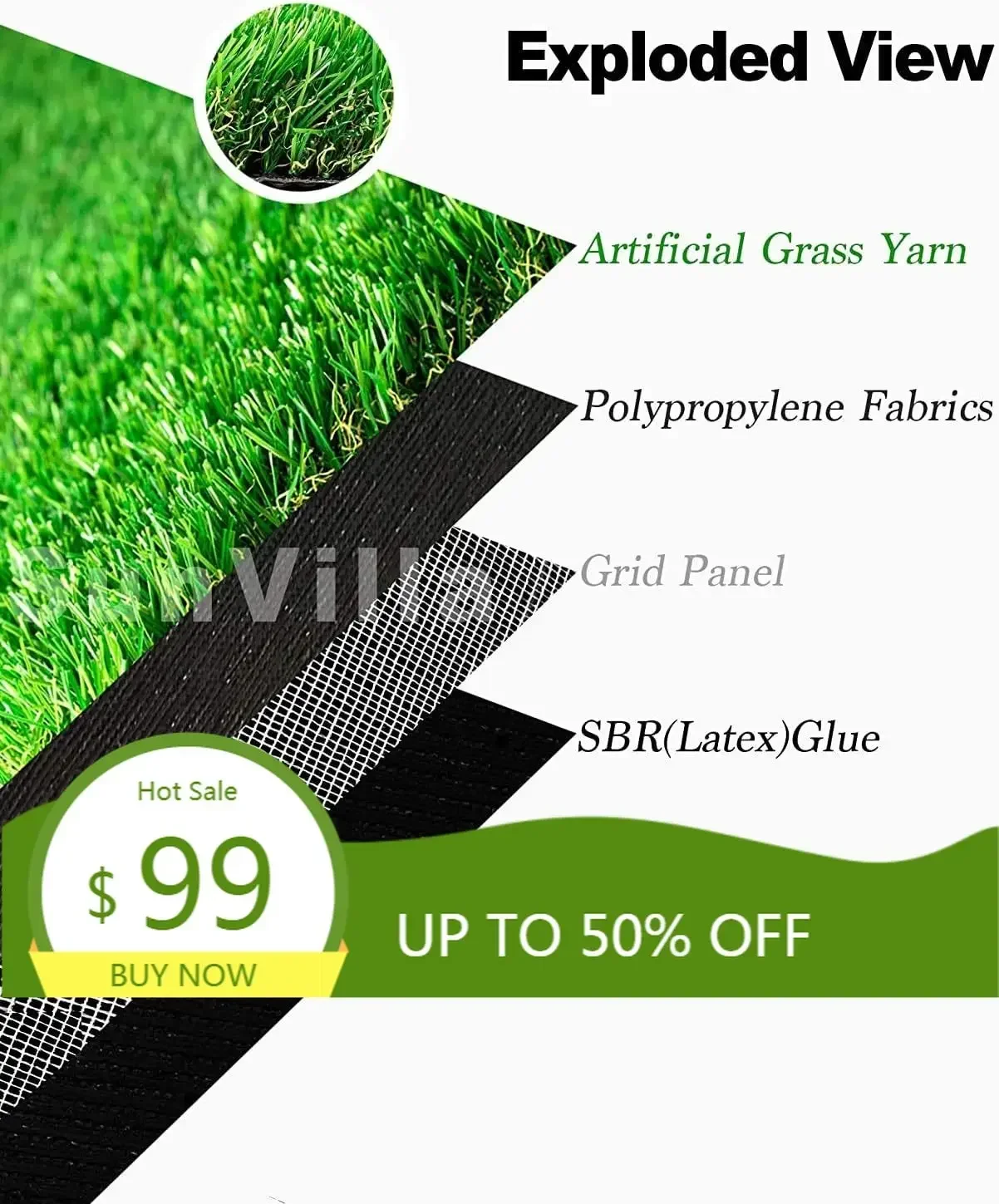 Трава 2 x 30 дюймов Искусственная трава Реалистичная высота травы 1 3/8 дюйма Искусственная трава в помещении/на открытом воздухе/турф Много размеров 2 фута X 30 футов
Трава 2 x 30 дюймов Искусственная трава Реалистичная высота травы 1 3/8 дюйма Искусственная трава в помещении/на открытом воздухе/турф Много размеров 2 фута X 30 футов