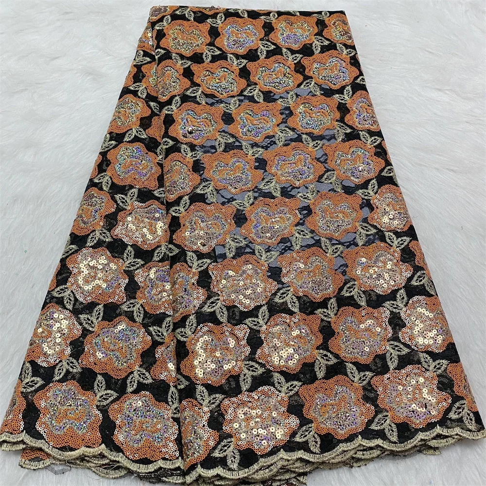 New Design Nigerian French Mesh Lace Fabric 2024 African Sequins Net Lace for Nigerian Bridal Wedding Dresses Sewing 5Yards
New Design Nigerian French Mesh Lace Fabric 2024 African Sequins Net Lace for Nigerian Bridal Wedding Dresses Sewing 5Yards