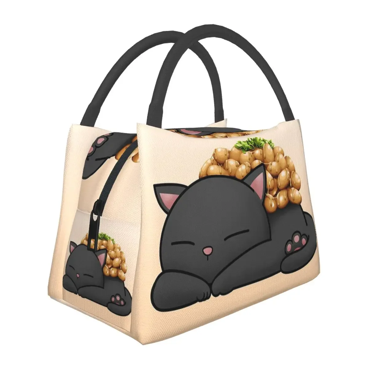 Natto Sushi Cat Lunch Bags Insulated Bento Box Waterproof Lunch Tote Picnic Bags Cooler Thermal Bag for Woman Girl School
Natto Sushi Cat Lunch Bags Insulated Bento Box Waterproof Lunch Tote Picnic Bags Cooler Thermal Bag for Woman Girl School