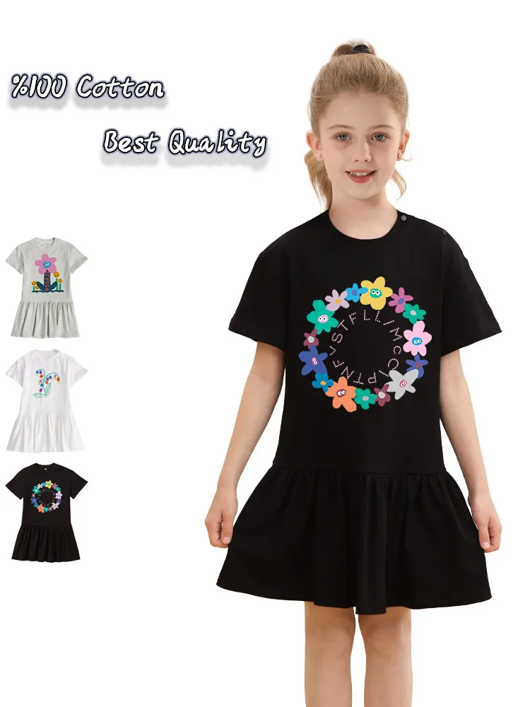2025 New Baby Girls Summer Dress %100 Cotton Kids Short sleeved Skirt Cute Sunflower Floral Children Little Girl Casual Dress
2025 New Baby Girls Summer Dress %100 Cotton Kids Short sleeved Skirt Cute Sunflower Floral Children Little Girl Casual Dress