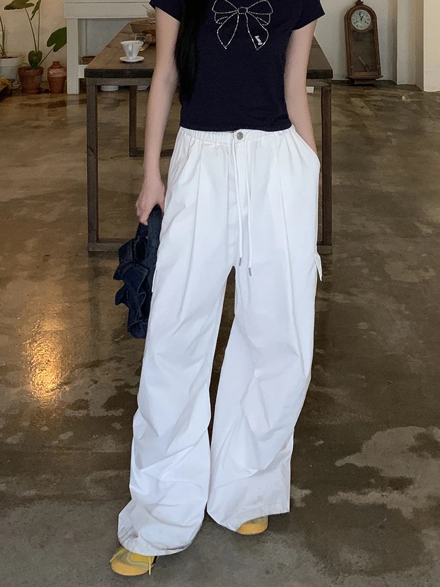 Белые хлопковые рабочие брюки женские летние 2026: Новинка, высокая талия, прямой крой, повседневные, утягивающие, широкие штанины
Белые хлопковые рабочие брюки женские летние 2026: Новинка, высокая талия, прямой крой, повседневные, утягивающие, широкие штанины