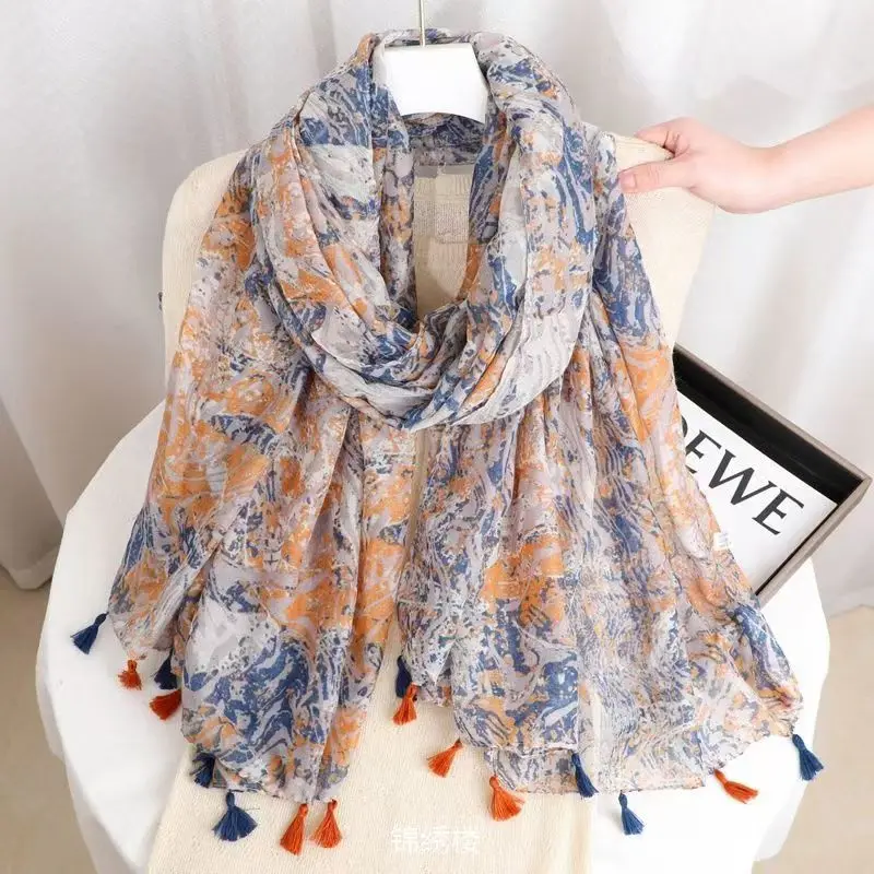 Женский теплый тонкий шарф с принтом в этническом стиле, весна-лето, отдых по морю, солнцезащитный крем, шаль с кисточками, шарф для путешествий, фотографии
Женский теплый тонкий шарф с принтом в этническом стиле, весна-лето, отдых по морю, солнцезащитный крем, шаль с кисточками, шарф для путешествий, фотографии