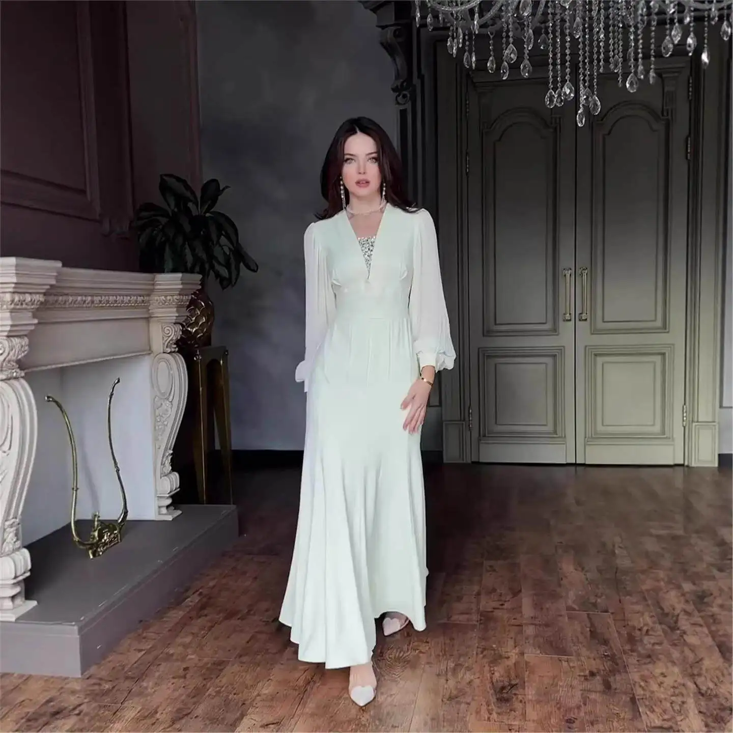 Ele Sexy Long Sve Dr Women's Soft Beautiful Vintage Sle Spring 2025 New Arrival Ciwalk Bubble Sve Tailored
Ele Sexy Long Sve Dr Women's Soft Beautiful Vintage Sle Spring 2025 New Arrival Ciwalk Bubble Sve Tailored