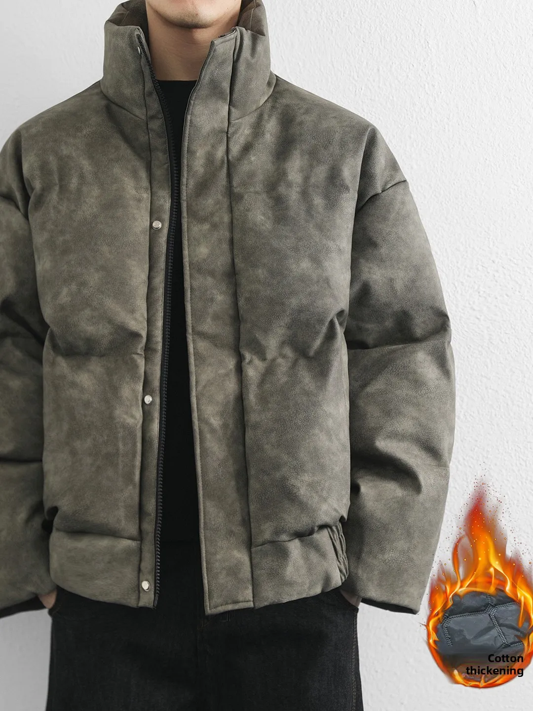 Новая зимняя мужская куртка из искусственной кожи и хлопка с воротником-стойкой, утепленная, молодежная, модная, теплая, с эффектом премиум-класса
Новая зимняя мужская куртка из искусственной кожи и хлопка с воротником-стойкой, утепленная, молодежная, модная, теплая, с эффектом премиум-класса