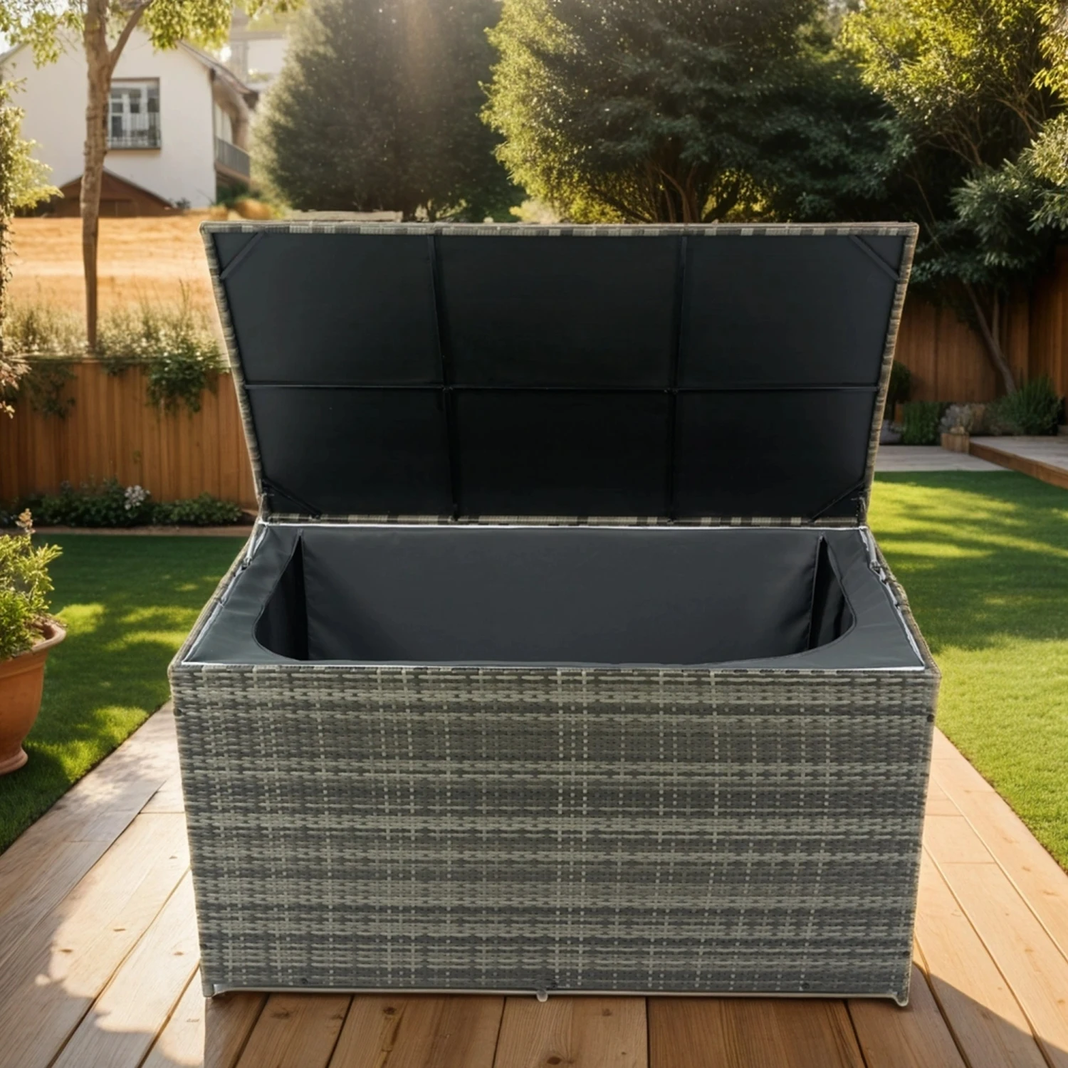 Outdoor Storage Box, 200 Gallon Wicker Patio Deck Boxes with Lid, Outdoor Cushion Storage for Kids Toys, Pillows, Towel
Outdoor Storage Box, 200 Gallon Wicker Patio Deck Boxes with Lid, Outdoor Cushion Storage for Kids Toys, Pillows, Towel