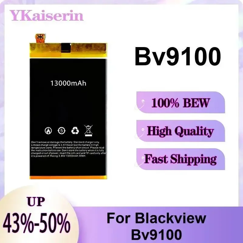 Аккумулятор для мобильного телефона Blackview Bv9100, износостойкий, 13000 мАч, надежная мощность
Аккумулятор для мобильного телефона Blackview Bv9100, износостойкий, 13000 мАч, надежная мощность
