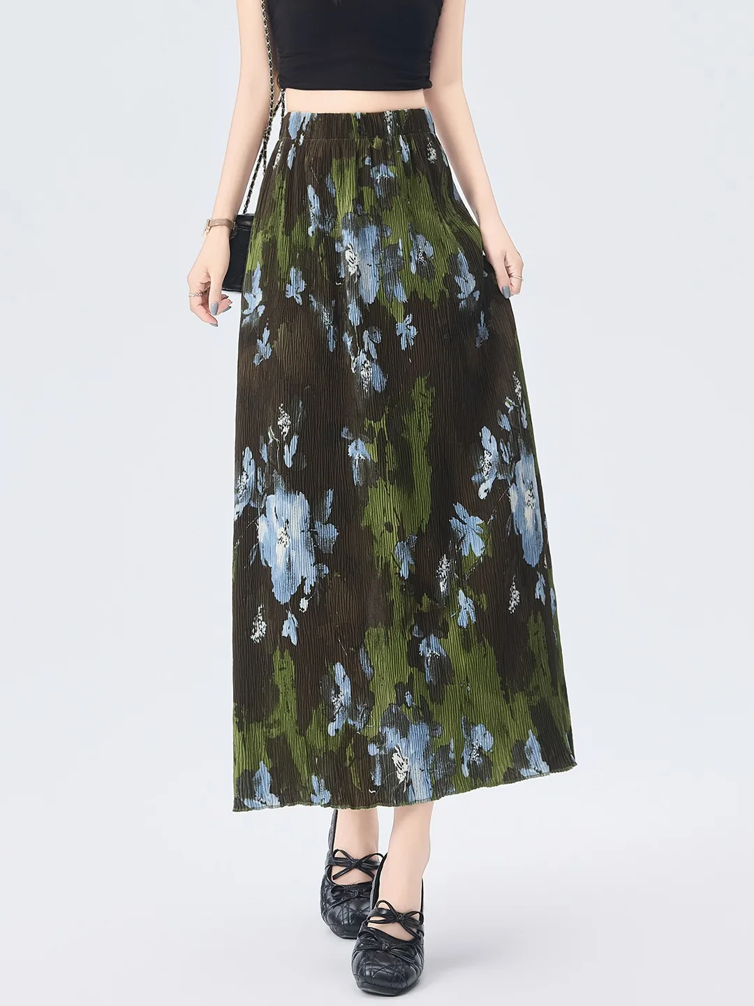 Green Ombre Straight Midi Skirt Women's Summer New High-End Feeling Elastic Waist Draped Versatile Mid-Length Skirts
Green Ombre Straight Midi Skirt Women's Summer New High-End Feeling Elastic Waist Draped Versatile Mid-Length Skirts