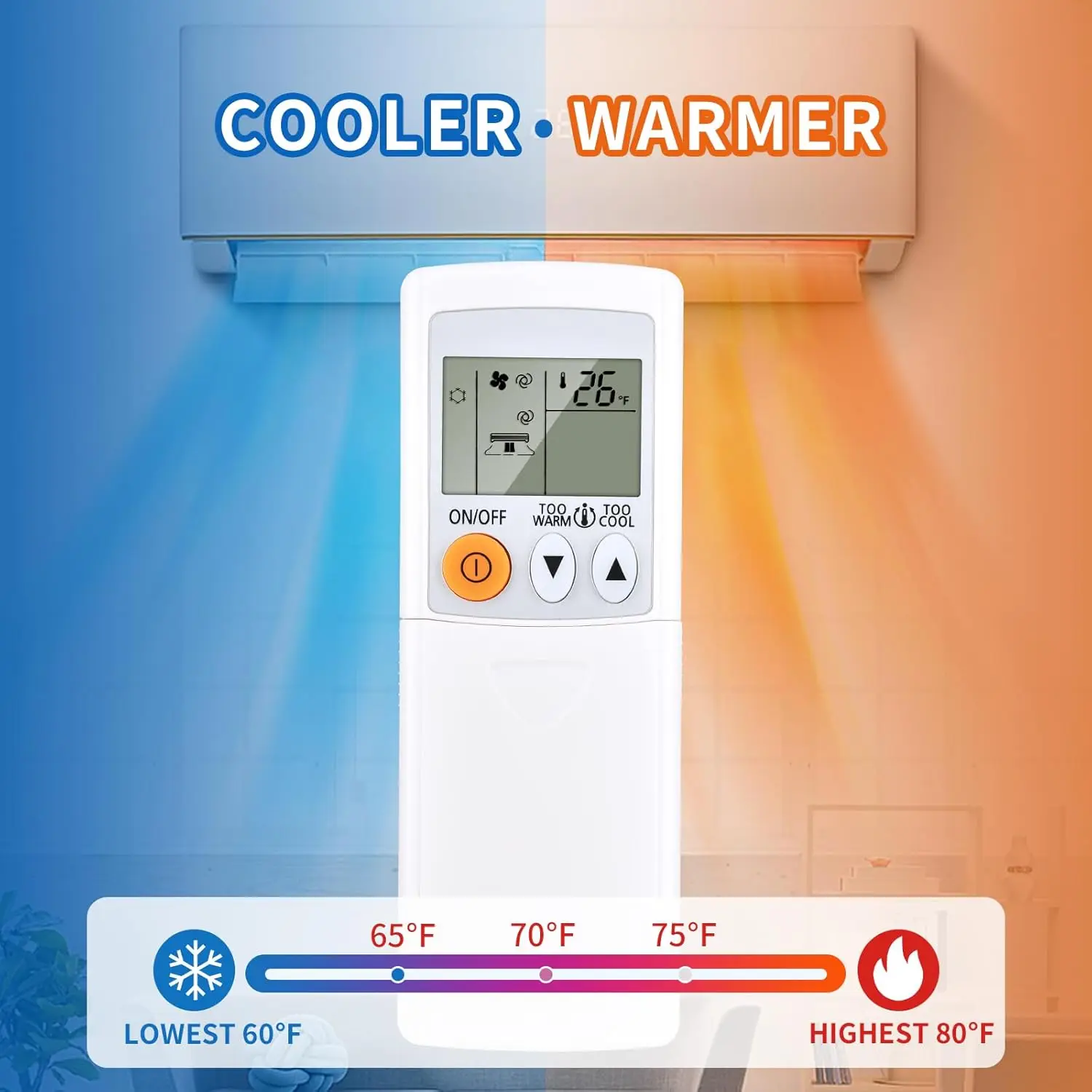 Universal Replacement for Mitsubishi Electric Mr Slim Air Conditioner Remote Control for MSZ-GL06NA MSZ-GL09NA MSZ-GL12NA MSZ-GL
Universal Replacement for Mitsubishi Electric Mr Slim Air Conditioner Remote Control for MSZ-GL06NA MSZ-GL09NA MSZ-GL12NA MSZ-GL