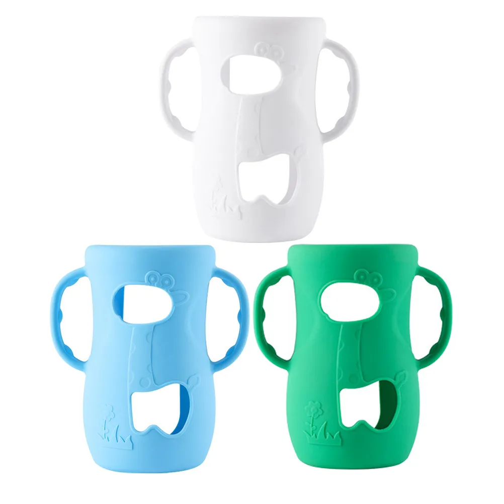 3Pcs Silicone Baby Bottle Sleeve with Handles Shockproof Grip Protector for Glass Bottles Bright Colors Infant Feeding
3Pcs Silicone Baby Bottle Sleeve with Handles Shockproof Grip Protector for Glass Bottles Bright Colors Infant Feeding