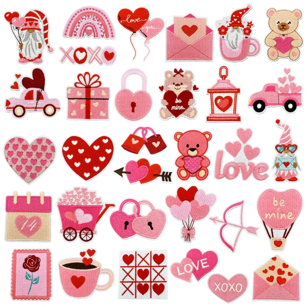 Wedding Iron On Patches Sticker Pink Valentine's Day love decorative hand tent cute cartoon bear ironing sticker
Wedding Iron On Patches Sticker Pink Valentine's Day love decorative hand tent cute cartoon bear ironing sticker