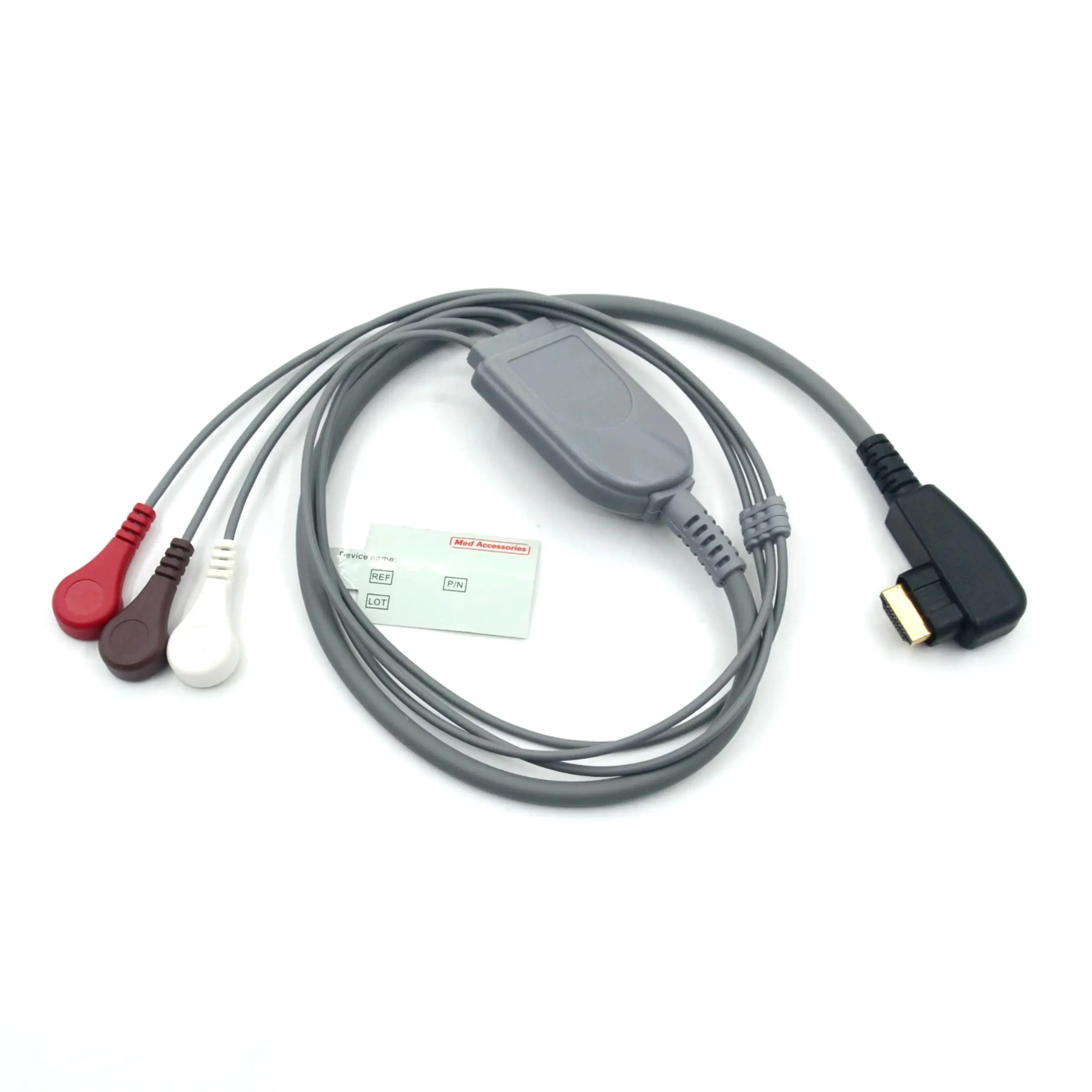 Цена производителя медицинских аксессуаров. 3-проводной кабель DMS, совместимый с защелкивающимся электродом.
Цена производителя медицинских аксессуаров. 3-проводной кабель DMS, совместимый с защелкивающимся электродом.