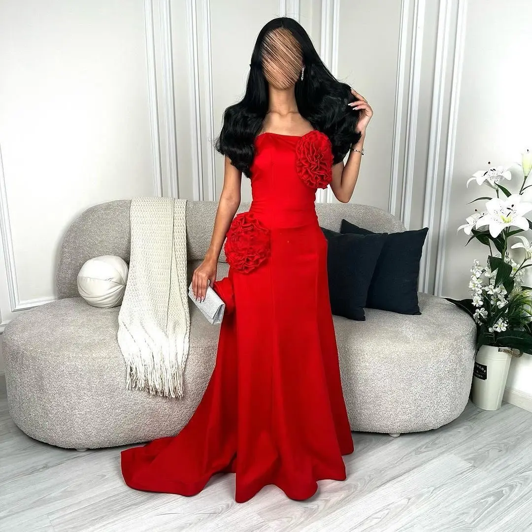 Customized High Quality Satin 3D Flowers Evening Dresses Delicate Strapless Sleeveless Prom Dress Custom Made Celebrity Gowns
Customized High Quality Satin 3D Flowers Evening Dresses Delicate Strapless Sleeveless Prom Dress Custom Made Celebrity Gowns
