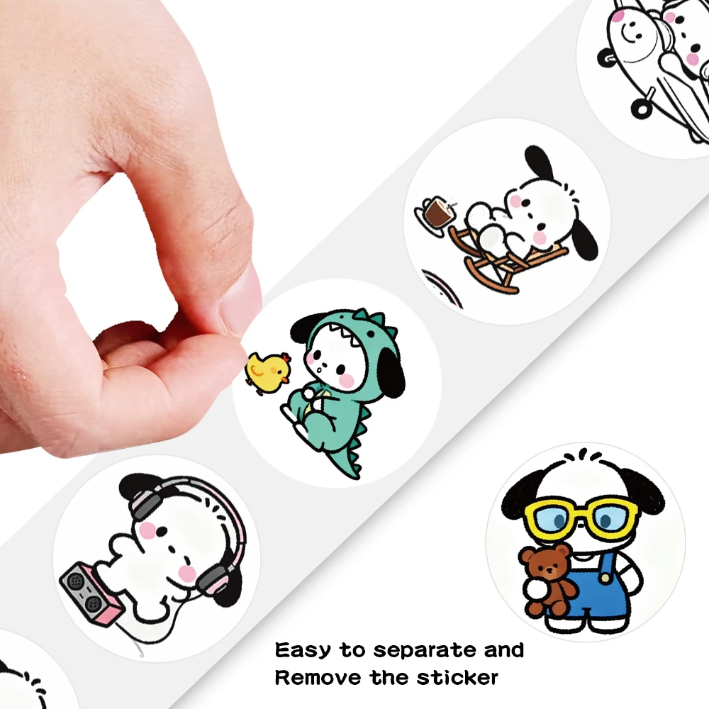 500pcs/Roll Sanrio Classic Cartoon Pochacco Cartoon Sealing Sticker DIY PVC Laptop Decals Decoration Stiker Reward Gift
500pcs/Roll Sanrio Classic Cartoon Pochacco Cartoon Sealing Sticker DIY PVC Laptop Decals Decoration Stiker Reward Gift