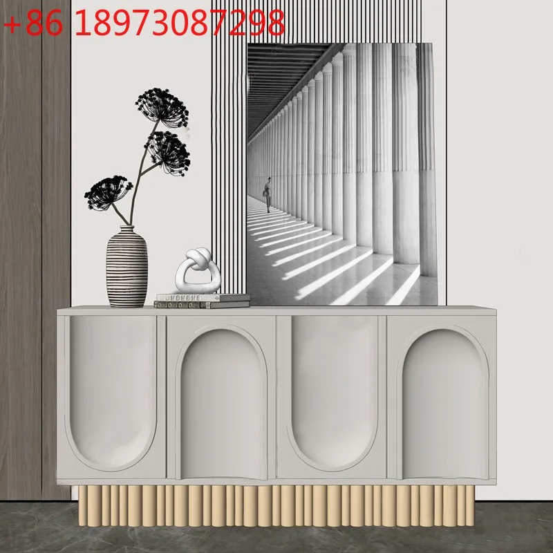 Скандинавский лакированный домашний обеденный буфет, креативный художественный шкаф для чая и вина, современная простая прихожая
Скандинавский лакированный домашний обеденный буфет, креативный художественный шкаф для чая и вина, современная простая прихожая