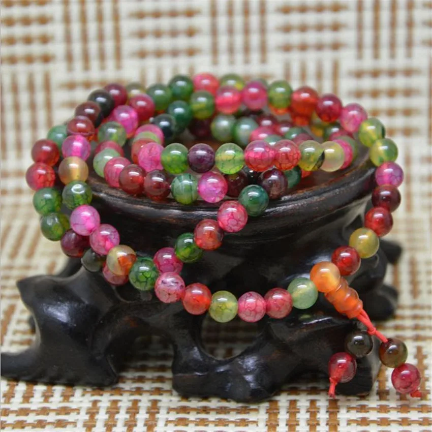 108 Bead Bracelet Handmade Peace Trendy Buddhist Unisex Bangle Multi-color Agate Women Bodhi 6mm Yoga Men
108 Bead Bracelet Handmade Peace Trendy Buddhist Unisex Bangle Multi-color Agate Women Bodhi 6mm Yoga Men