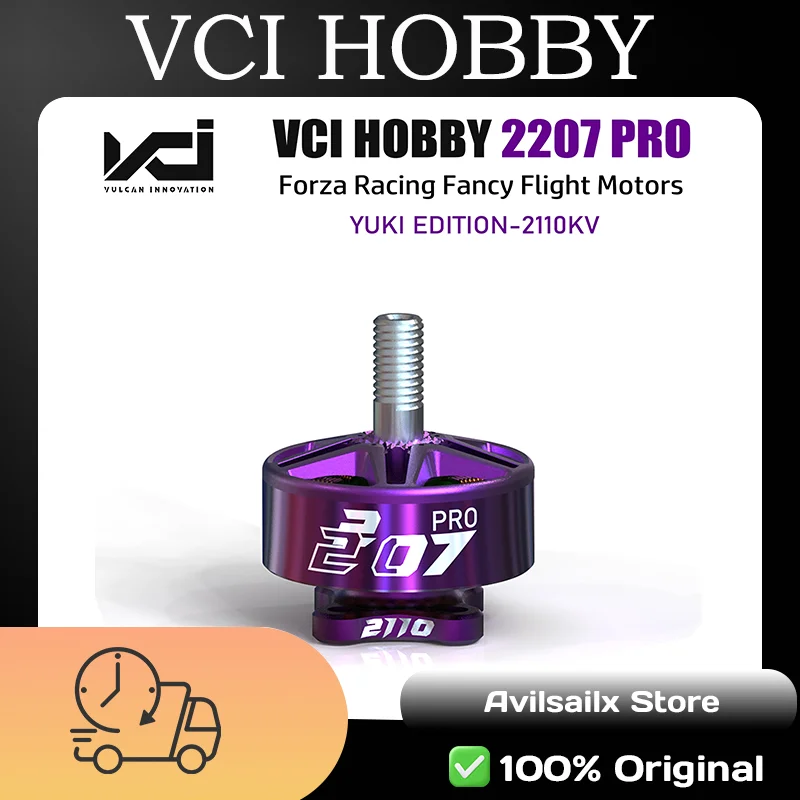 Бесколлекторный двигатель VCI HOBBY 2207 Pro 2110KV 6S FPV (CW/CCW), совместимый с GEMFAN 51366, для FPV-дронов, гонок и фристайла, запчасти для DIY-сборки
Бесколлекторный двигатель VCI HOBBY 2207 Pro 2110KV 6S FPV (CW/CCW), совместимый с GEMFAN 51366, для FPV-дронов, гонок и фристайла, запчасти для DIY-сборки