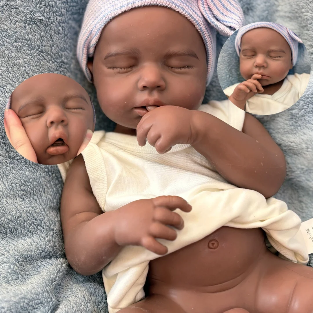 45 см темная кожа закрытыми глазами LouLou однотонная силиконовая кукла Bebe Reborn Girl может открыть ртом и моющаяся кукла новорожденного Corpo De силиконовая кукла
45 см темная кожа закрытыми глазами LouLou однотонная силиконовая кукла Bebe Reborn Girl может открыть ртом и моющаяся кукла новорожденного Corpo De силиконовая кукла