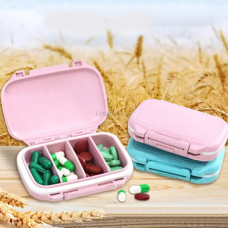 Plastic four-compartment medicine box portable mini medicine box small medicine box fine medicine box
Plastic four-compartment medicine box portable mini medicine box small medicine box fine medicine box