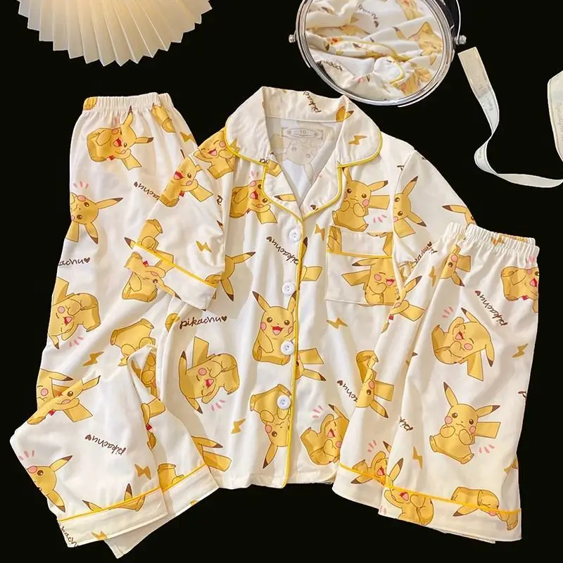 Новинка 2023 года, летние пижамы с Покемоном Пикачу, 3 комплекта для мальчиков, тонкий свободный пижамный комплект с короткими рукавами, домашняя одежда с героями мультфильмов аниме
Новинка 2023 года, летние пижамы с Покемоном Пикачу, 3 комплекта для мальчиков, тонкий свободный пижамный комплект с короткими рукавами, домашняя одежда с героями мультфильмов аниме