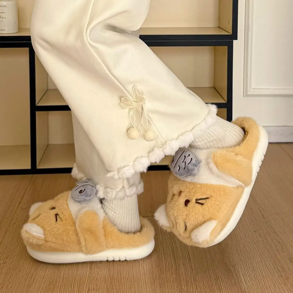 Нескользящие креативные тапочки с мультяшными животными, мягкие кавайные зимние плюшевые шлепанцы, прочные женские тапочки на толстой подошве для спальни
Нескользящие креативные тапочки с мультяшными животными, мягкие кавайные зимние плюшевые шлепанцы, прочные женские тапочки на толстой подошве для спальни