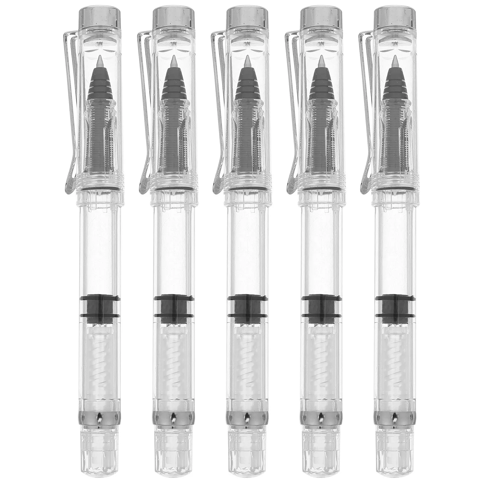 5Pcs Refillable Gel Pen Smooth Writing Piston Filling Comfortable Grip Fine Supplies School Homework Journaling Ink
5Pcs Refillable Gel Pen Smooth Writing Piston Filling Comfortable Grip Fine Supplies School Homework Journaling Ink