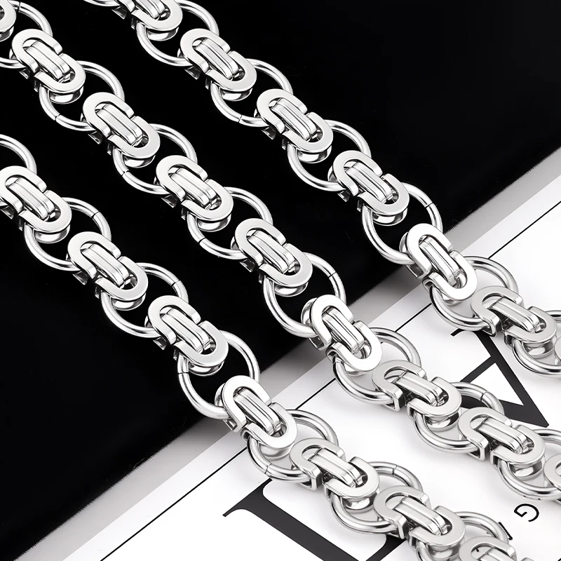 Stainless Steel Double Circle Byzantine Link Chain Round Ring Chain for DIY Jewelry Necklace Bracelet Making Findings
Stainless Steel Double Circle Byzantine Link Chain Round Ring Chain for DIY Jewelry Necklace Bracelet Making Findings