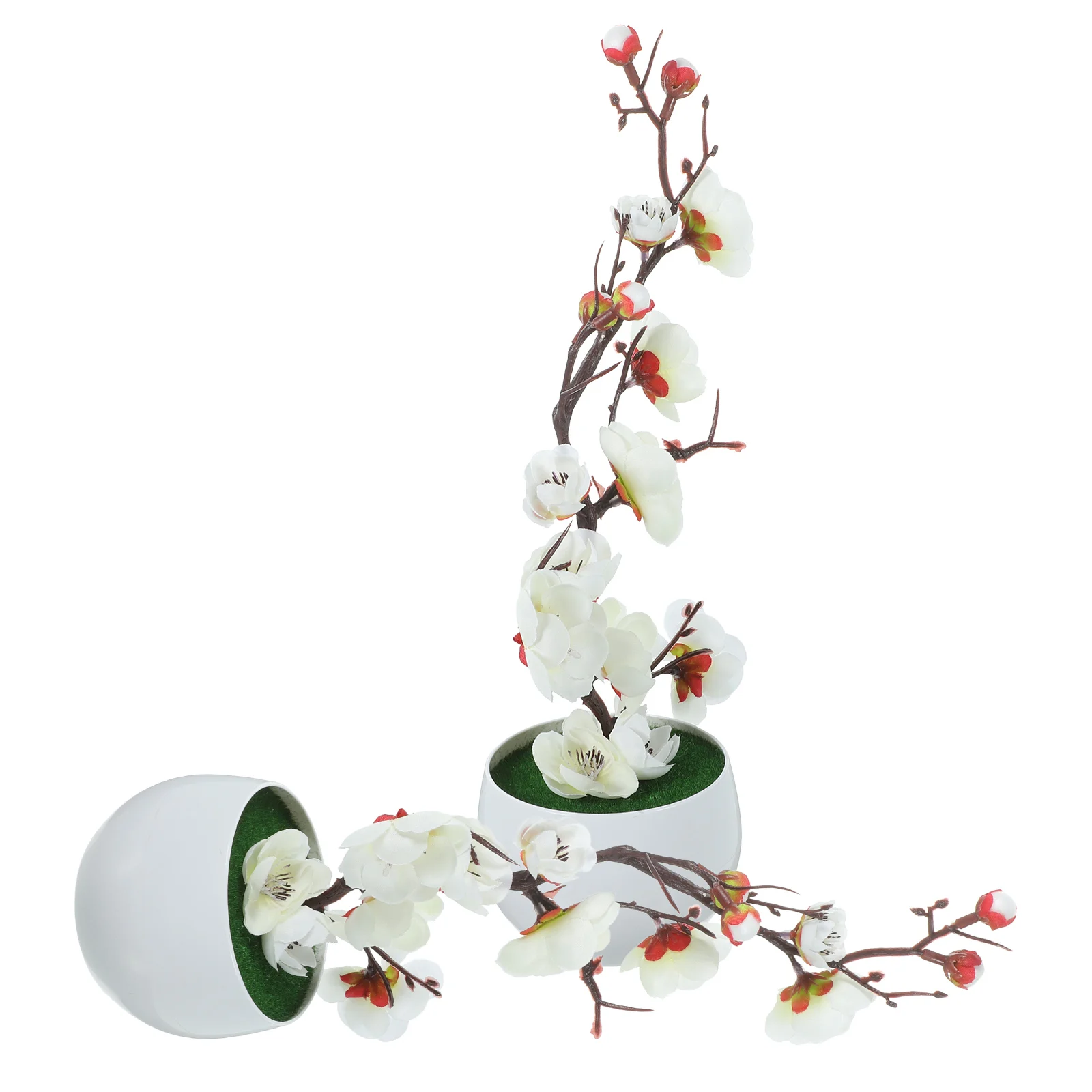 2 Pcs Indoor Simulated Plum Blossom Ornaments Flower Artificial Potted Bossom White Plastic Fake Flowers
2 Pcs Indoor Simulated Plum Blossom Ornaments Flower Artificial Potted Bossom White Plastic Fake Flowers